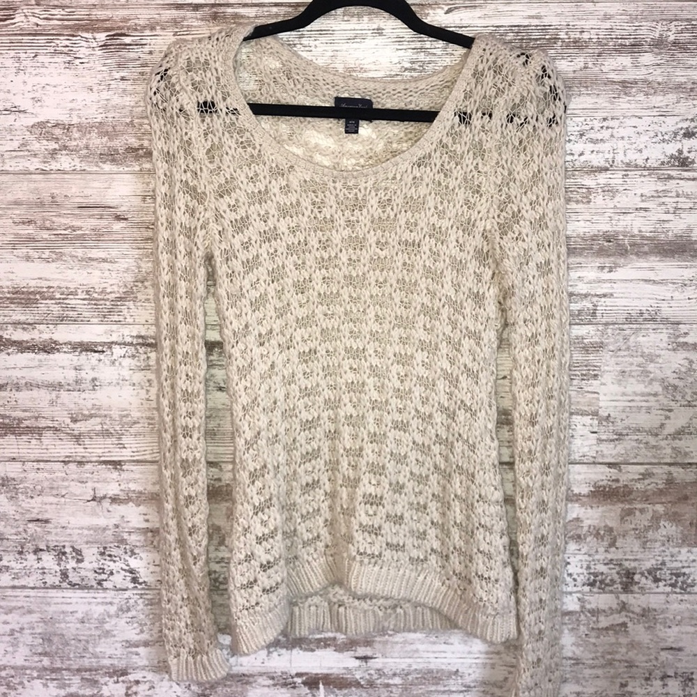 American Eagle off white sweater
